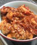 美味でも簡単☆手抜き中華風肉豆腐春雨