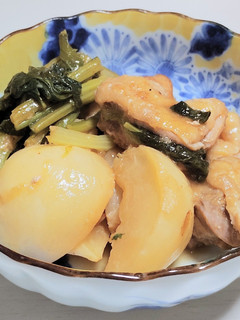 減塩 かぶと鶏肉の炒め煮 -レシピのメイン写真