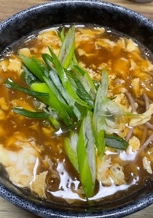 かき玉そば-レシピのメイン写真
