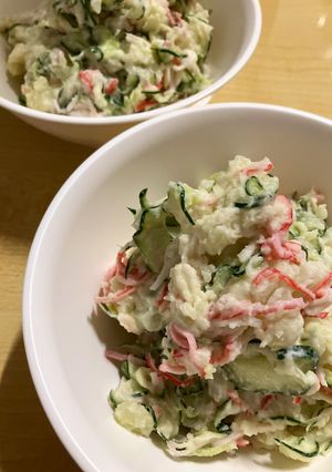 カニカマと🦀きゅうりの🥒ポテトサラダ-レシピのメイン写真