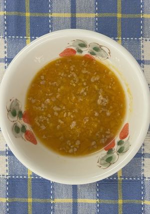 鶏とかぼちゃのお味噌汁＊離乳食7-8ヶ月-レシピのメイン写真