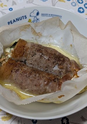 豚ロースの野菜とチーズ巻いたやつ-レシピのメイン写真