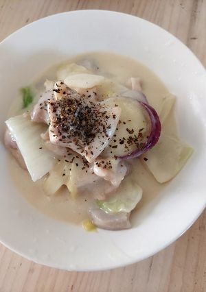 簡単　粉ミルクのクリーム煮-レシピのメイン写真