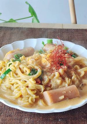 辛ラーメン魚ニソ☆あったかメシ☆簡単昼食-レシピのメイン写真