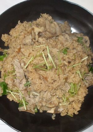 舞茸炊込みご飯♪簡単レシピ豚肉-レシピのメイン写真