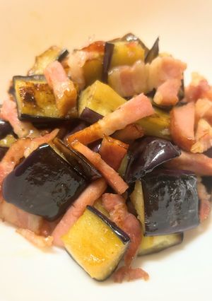 ナスとベーコンの炒め物-レシピのメイン写真