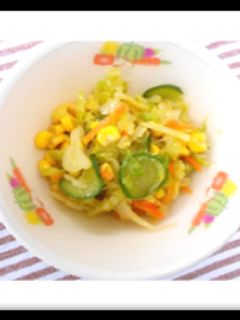 【学校給食】コーンサラダ-レシピのメイン写真