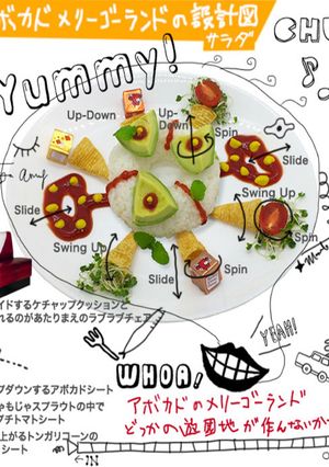 アボカドメリーゴーランドの設計図のサラダ-レシピのメイン写真