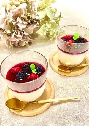 豆腐とヨーグルトのカップレアチーズケーキ-レシピのメイン写真