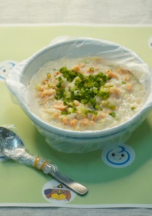 179.湯煎鮭みそ雑炊-レシピのメイン写真