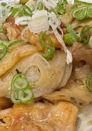 鶏肉と蓮根のバター醤油炒め-レシピのメイン写真