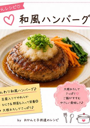 和風ハンバーグ-レシピのメイン写真