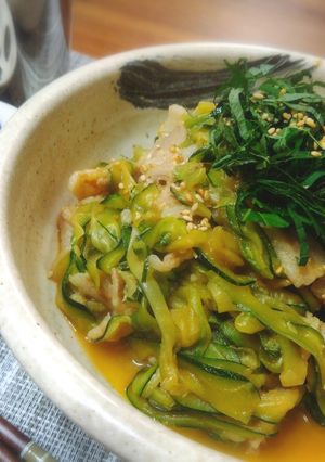 *ズッキーニと豚肉の甘辛コチュジャン煮*-レシピのメイン写真