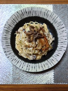 ヨウサマの減塩きのこ類のホワイトパスタ-レシピのメイン写真