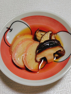 かまぼことしいたけの甘煮-レシピのメイン写真