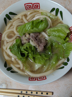 簡単★シャンタンスープの肉うどん-レシピのメイン写真