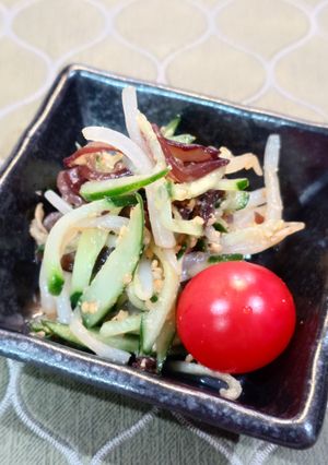 簡単☆キュウリとモヤシの中華風サラダ-レシピのメイン写真