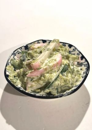 アオサとかまぼこときゅうりのマヨ和え-レシピのメイン写真