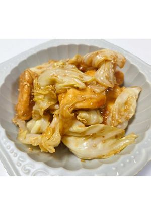 鶏むね肉とキャベツのはちみつ梅味噌炒め-レシピのメイン写真