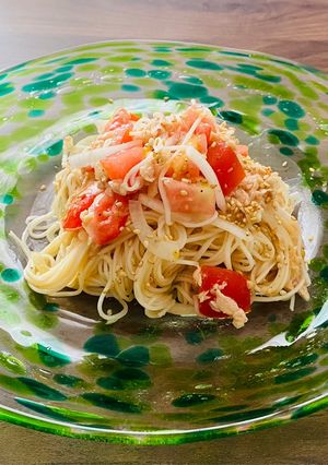 ツナとトマトのサッパリそうめん-レシピのメイン写真