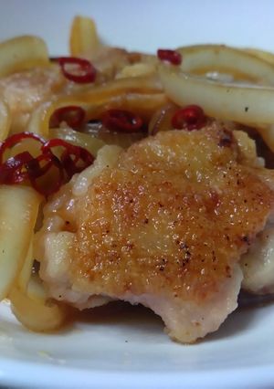 新玉ねぎと鶏肉のレモン南蛮-レシピのメイン写真