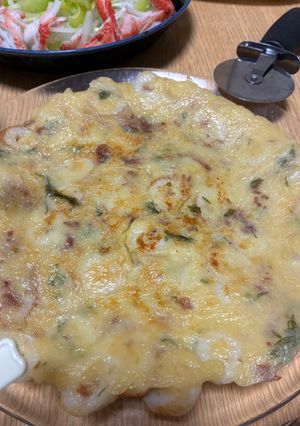絶品おつまみ！ちくわとチーズのチヂミ-レシピのメイン写真