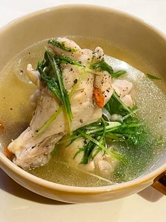 水菜と鶏手羽元の参鶏湯-レシピのメイン写真