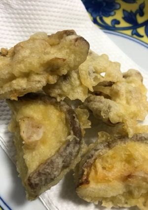 春しいたけの1/2天ぷら-レシピのメイン写真