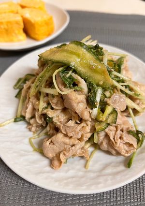 豚しゃぶ肉と胡瓜のゴマ味噌和え-レシピのメイン写真