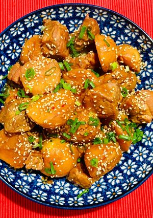 新じゃがと豚肉の韓国風みそ煮-レシピのメイン写真