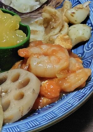 卵を入れた海老のチリソース☆-レシピのメイン写真
