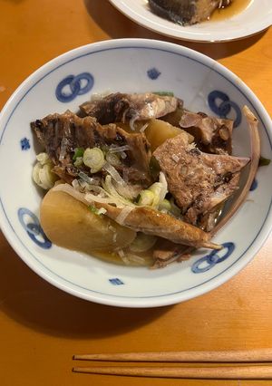 ぶりのあらでぶり大根(圧力鍋使用)-レシピのメイン写真