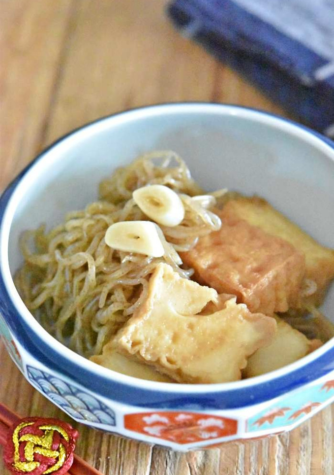 しらたきと厚揚げ豆腐の煮物【作り置き】-レシピのメイン写真