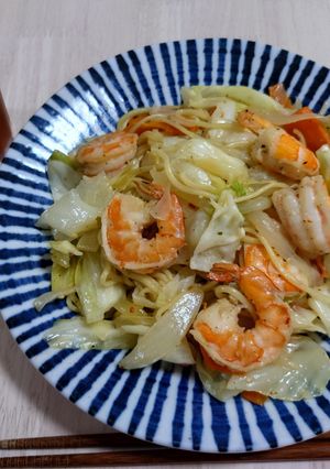 コストコガーリックシュリンプ✩塩焼きそば-レシピのメイン写真
