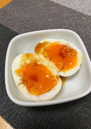 半熟茹で卵-レシピのメイン写真
