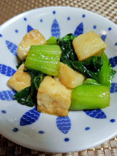 ★レンジでチンゲン菜とはんぺんの中華炒め-レシピのメイン写真