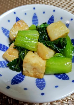 ★レンジでチンゲン菜とはんぺんの中華炒め-レシピのメイン写真