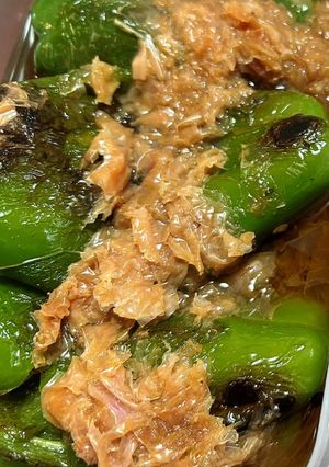 丸ごとピーマンの焼き浸し-レシピのメイン写真