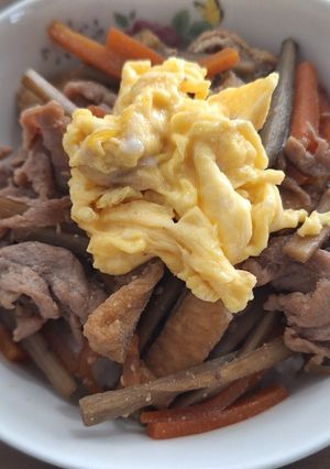 『きんぴらごぼう☆リメイク丼』-レシピのメイン写真