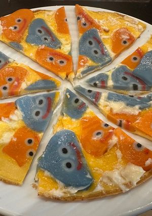 スライムいっぱい！ピザ風-レシピのメイン写真