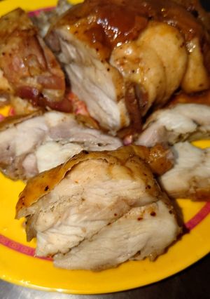 鶏むね肉とモモ肉の重ね焼き-レシピのメイン写真