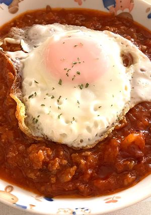 ご飯なし。目玉焼き丼-レシピのメイン写真