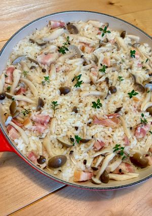 【玉葱麹レシピ】しめじとベーコンのピラフ-レシピのメイン写真