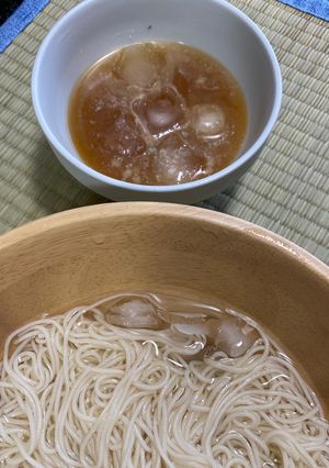 オニオンスープの冷やしそうめん-レシピのメイン写真