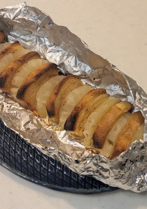 BBQに　アップサイドダウンケーキ風-レシピのメイン写真