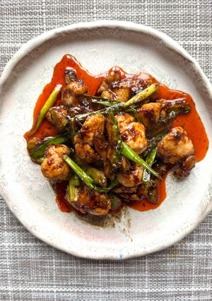 鶏と獅子唐の豆豉ラー油-レシピのメイン写真