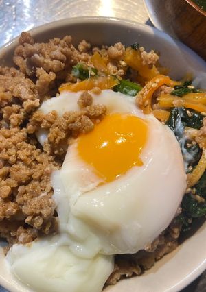 家にある食材で簡単時短★豚ひき肉ビビンバ-レシピのメイン写真