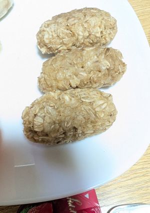 材料2つで作る！オートミールパン-レシピのメイン写真