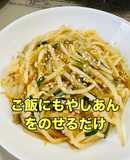【※】肉みそのもやしあんかけご飯 簡単