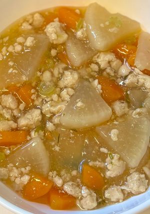 大根とにんじんの鶏そぼろあんかけ-レシピのメイン写真